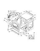 Upper cabinet and front panel parts
