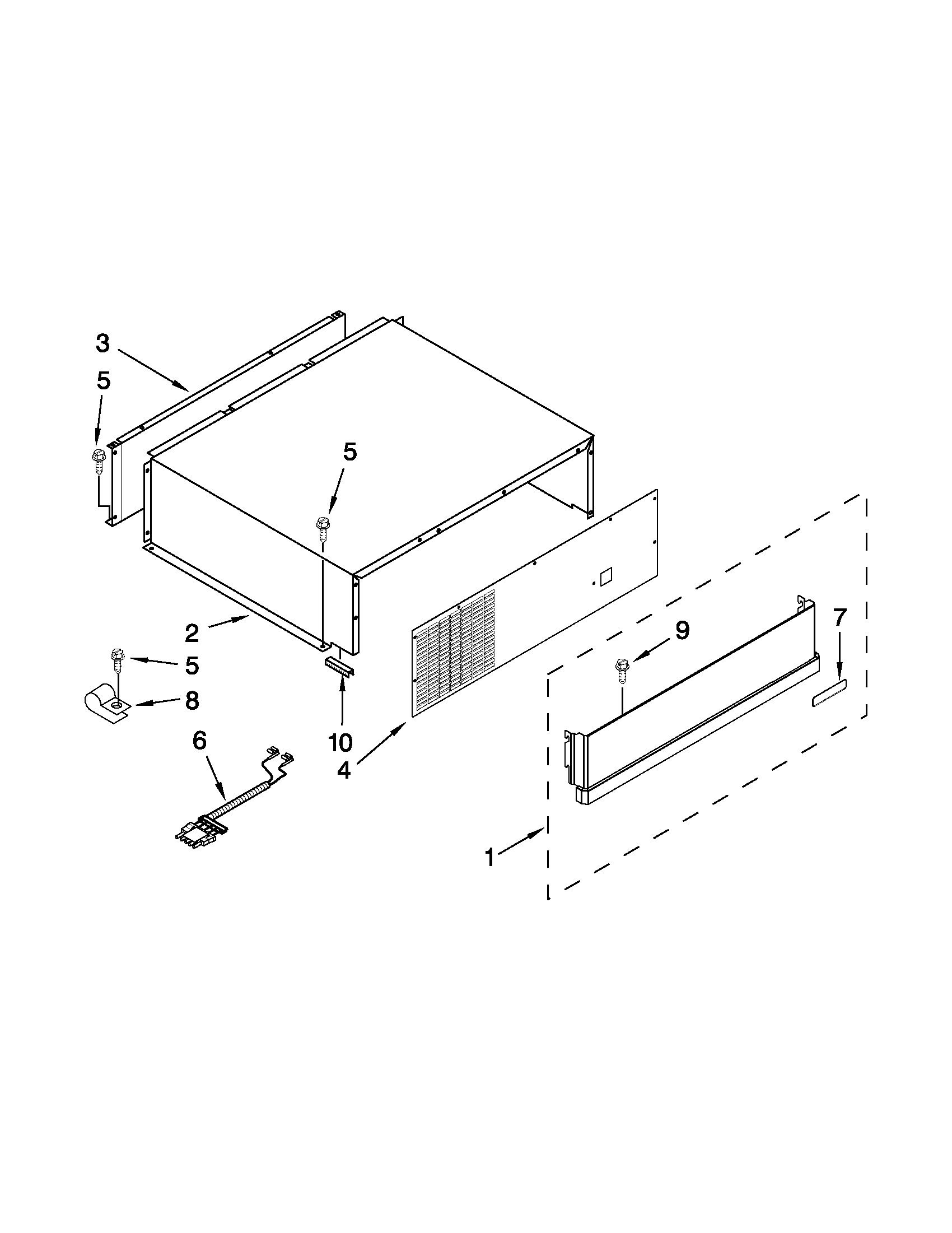 TOP GRILLE AND UNIT COVER PARTS