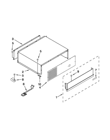 Top grille and unit cover parts