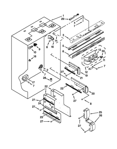 Refrigerator liner parts