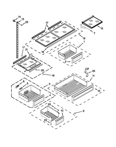 Shelf parts