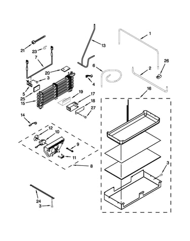 Lower unit and tube parts