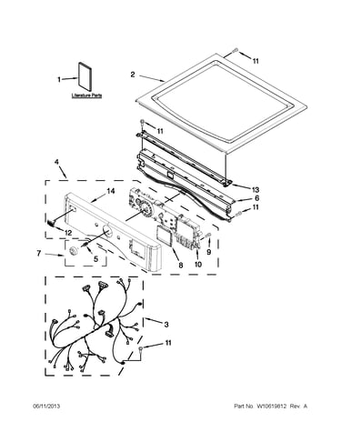 Top and console parts