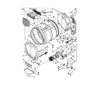 Maytag MGDE201YW2 bulkhead parts diagram