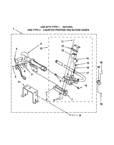Burner assembly parts