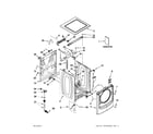 Maytag 7MMHW7000BG0 top and cabinet parts diagram
