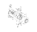 Whirlpool WFW97HEXR0 tub and basket parts diagram