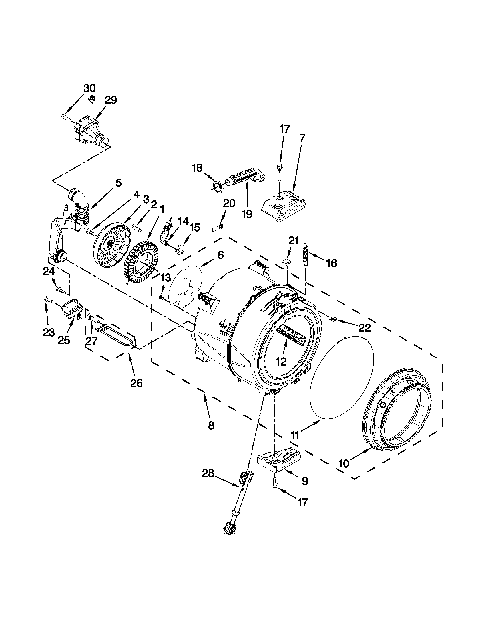 TUB AND BASKET PARTS