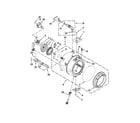 Whirlpool WFW94HEXL1 tub and basket parts diagram