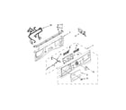 Whirlpool WFW95HEXW1 control panel parts diagram