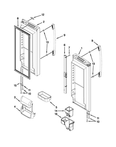Refrigerator door