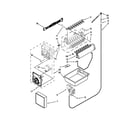 Whirlpool GX5FHDXVY010 icemaker parts diagram