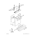 Whirlpool WDT710PAYM5 door and panel parts diagram
