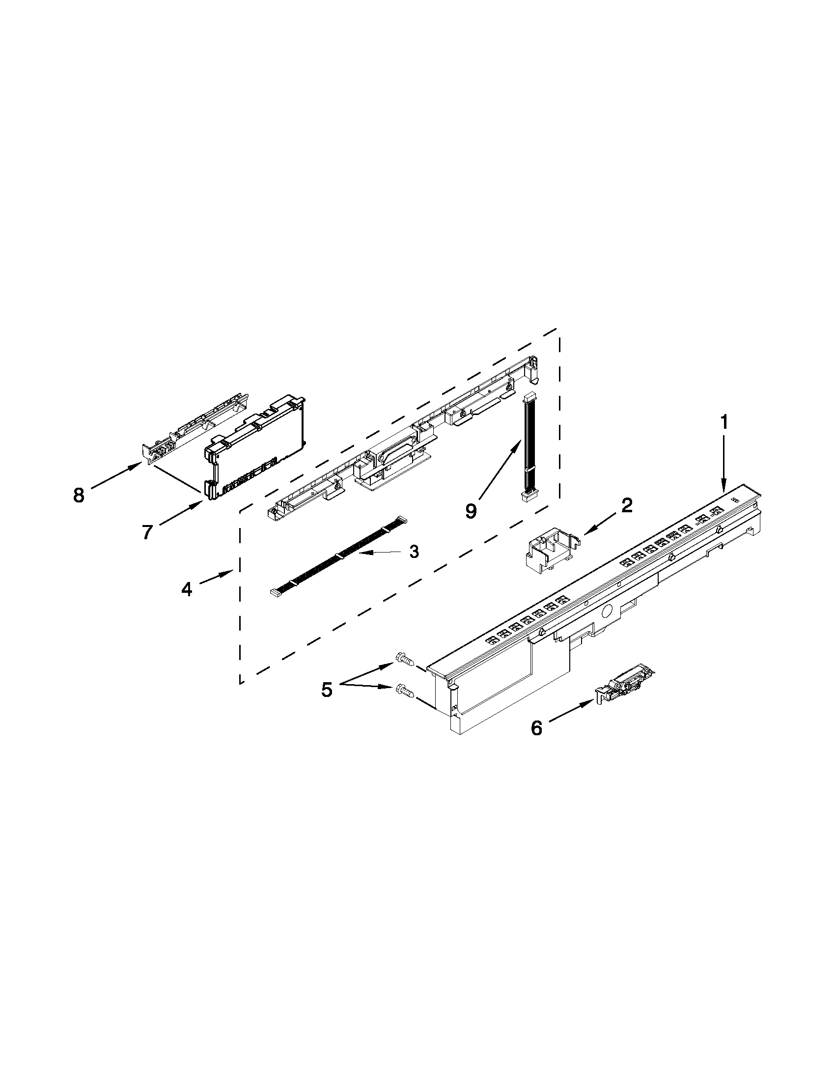 CONTROL PANEL AND LATCH PARTS