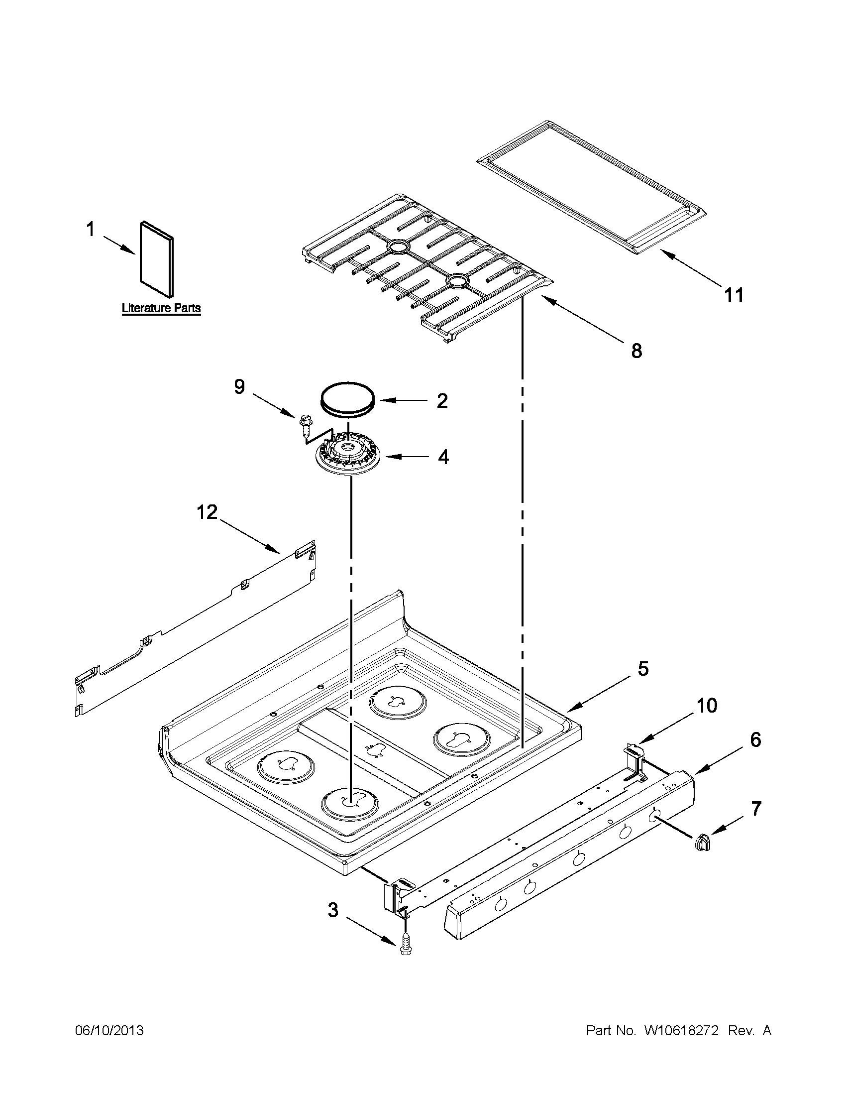 Cooktop parts