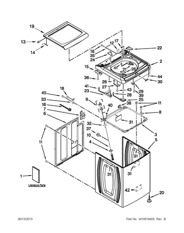 Top and cabinet parts