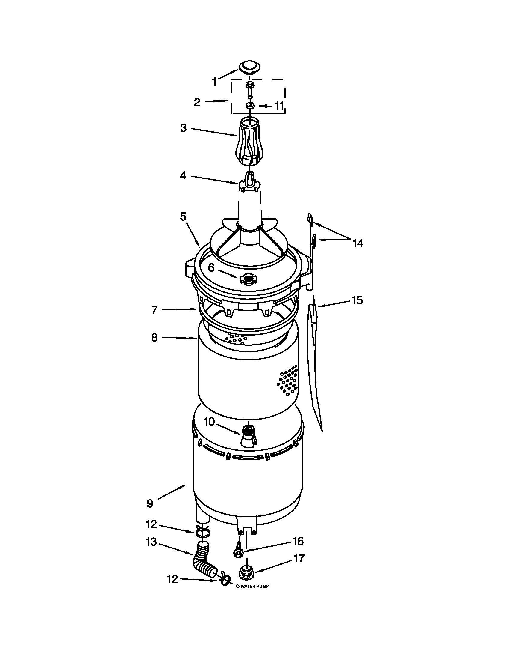 Tub and basket parts