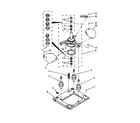 Whirlpool LTG5243DQC machine base parts diagram