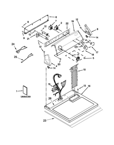 Top and console parts