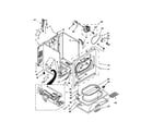 Whirlpool 7MWGD1601AW2 cabinet parts diagram