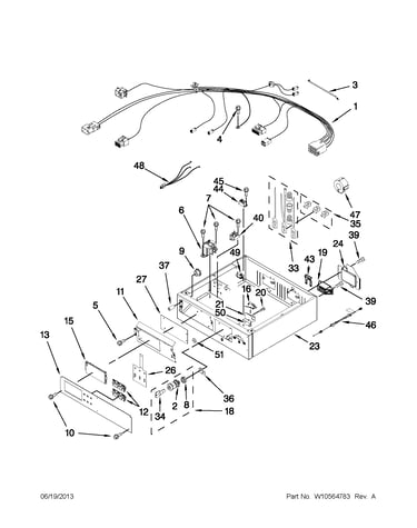 Control panel and separator parts