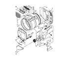 Maytag MLG24PNAGW3 upper and lower bulkhead parts diagram