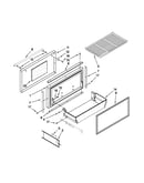 Freezer door and basket parts
