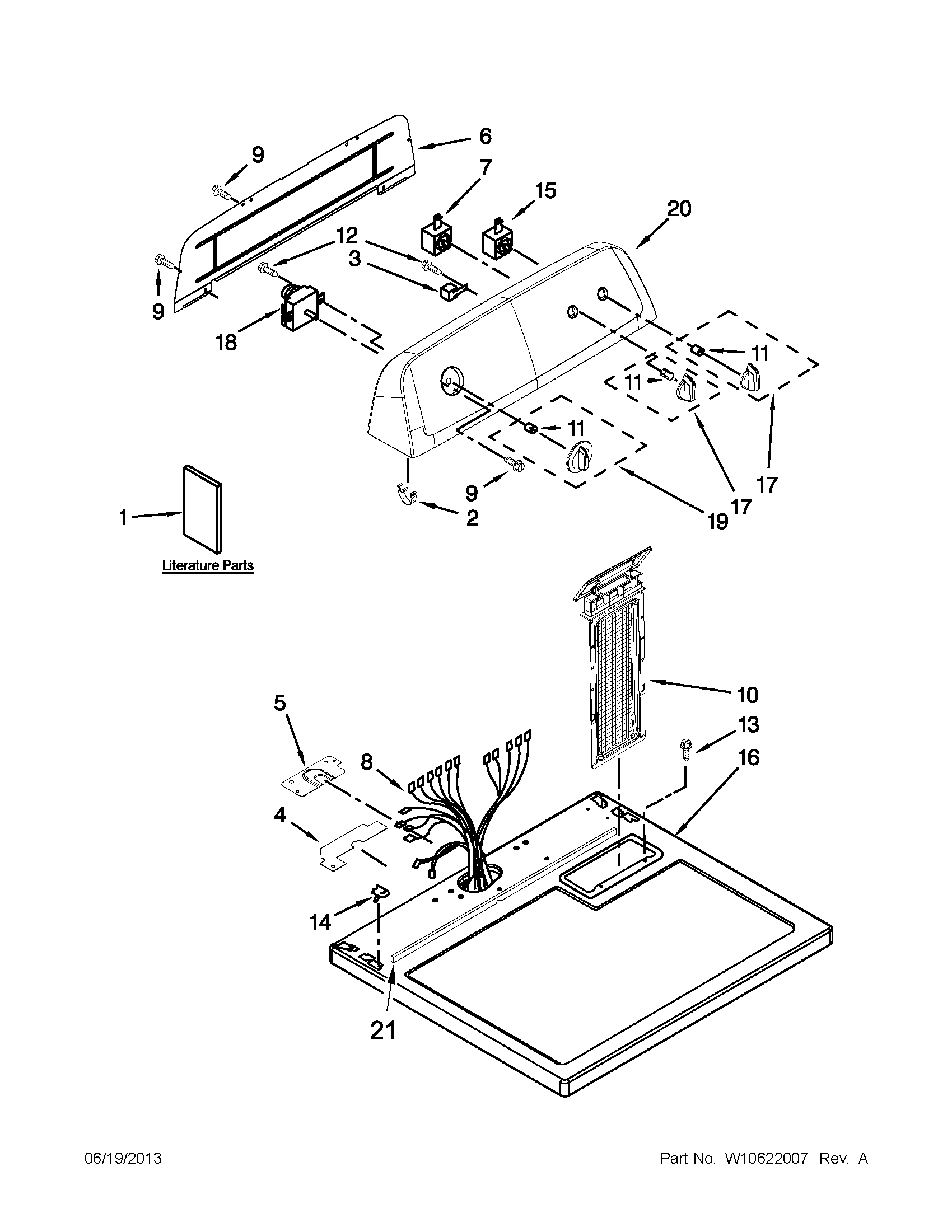 TOP AND CONSOLE PARTS