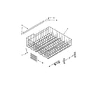 Whirlpool WDF530PAYT6 upper rack and track parts diagram