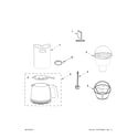 KitchenAid KCM111OB1 carafe and filter parts diagram