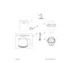 KitchenAid KCM111OB1 carafe and filter parts diagram