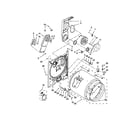 Whirlpool 3DWED4800YQ1 bulkhead parts diagram