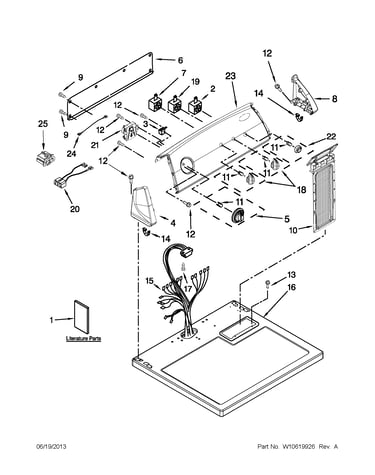 Top and console parts
