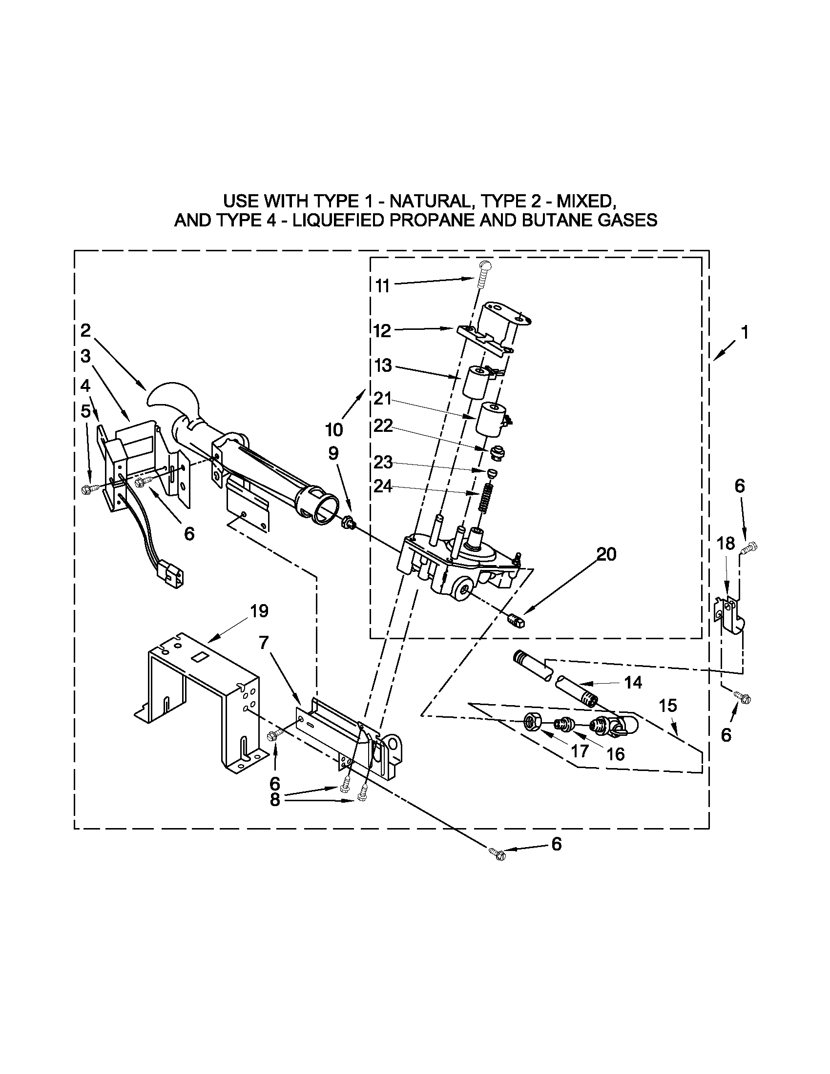 W10135231 burner assembly parts