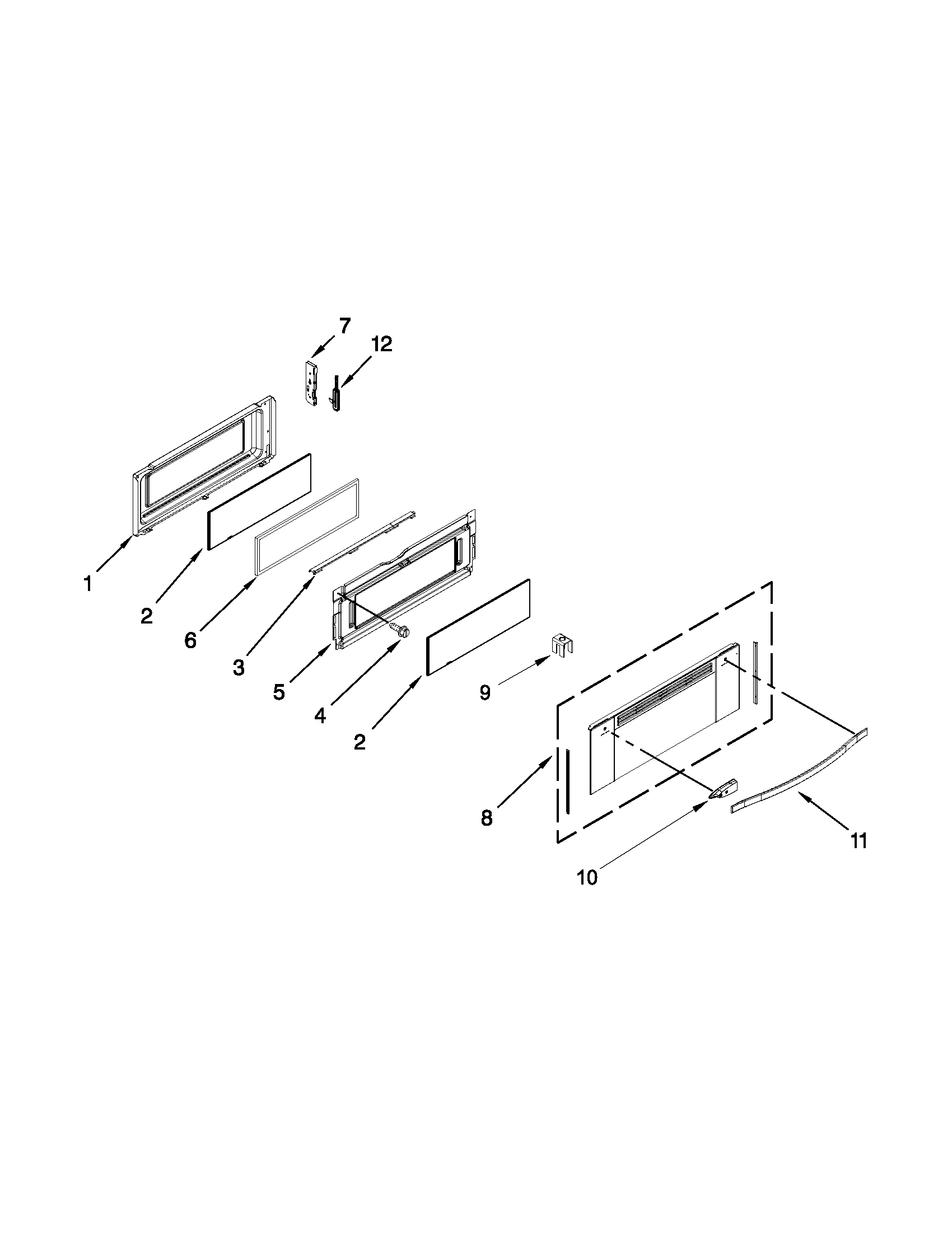 Upper door parts