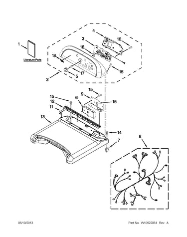 Top and console parts