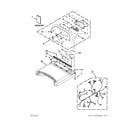 Whirlpool WGD8100BW0 top and console parts diagram