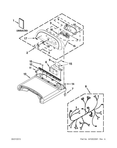 Top and console parts