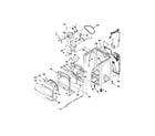 Whirlpool WGD8100BW0 cabinet parts diagram