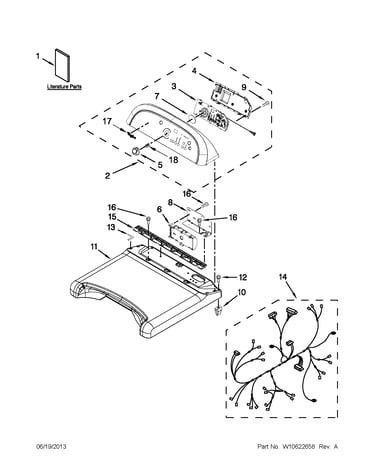 Top and console parts