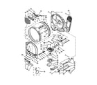 Whirlpool WED8100BW0 bulkhead parts diagram
