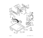 Maytag MDG25PDAGW2 top and console parts diagram