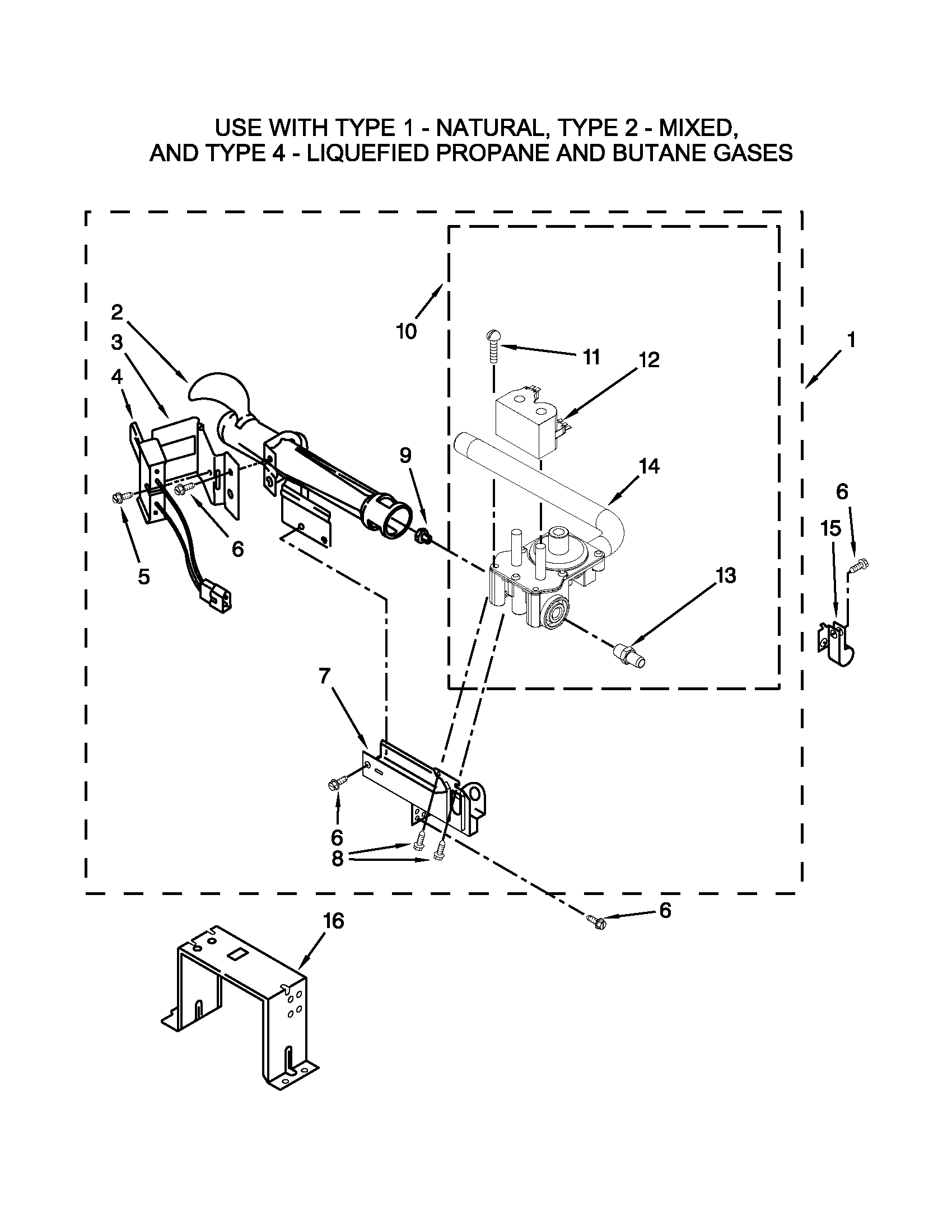 W10469829 BURNER ASSEMBLY PARTS