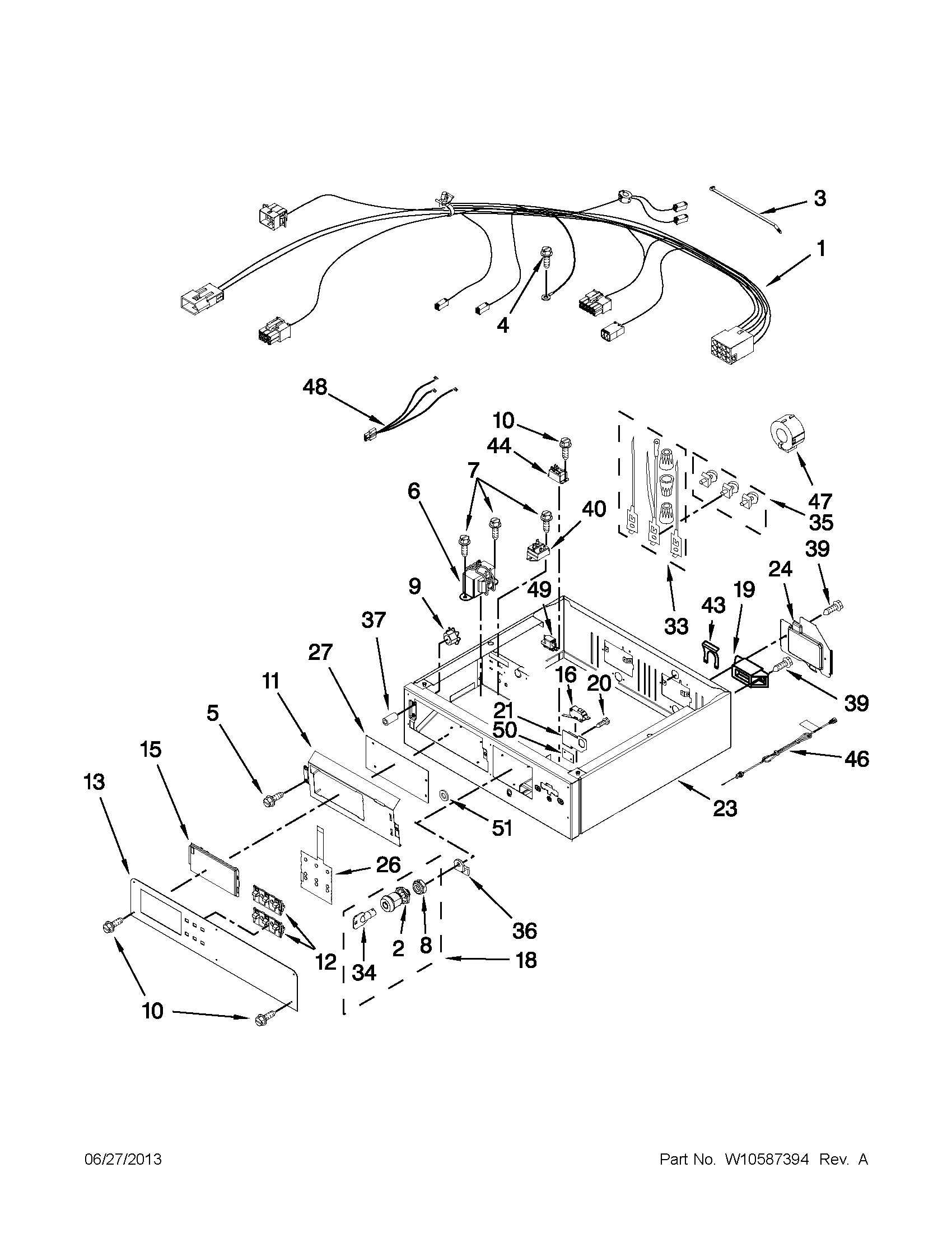 CONTROL PANEL AND SEPARATOR PARTS