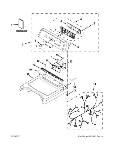 Top and console parts