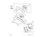 Maytag MEDB700BW0 top and console parts diagram