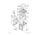 Maytag MVWB980BG0 top and cabinet parts diagram