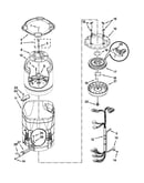 Motor, basket and tub parts