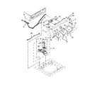 Maytag MVWC200BW0 controls and water inlet parts diagram