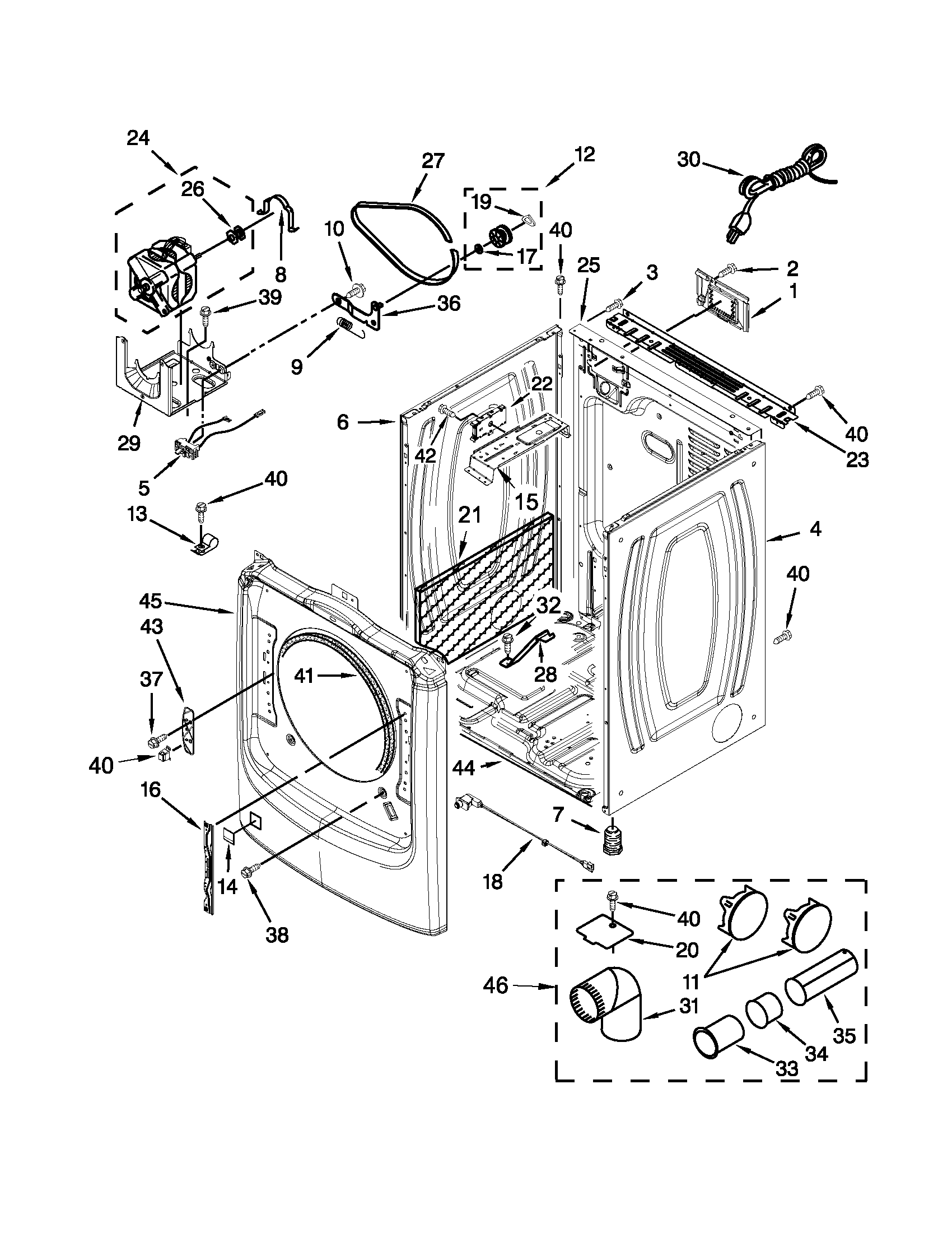 Cabinet parts
